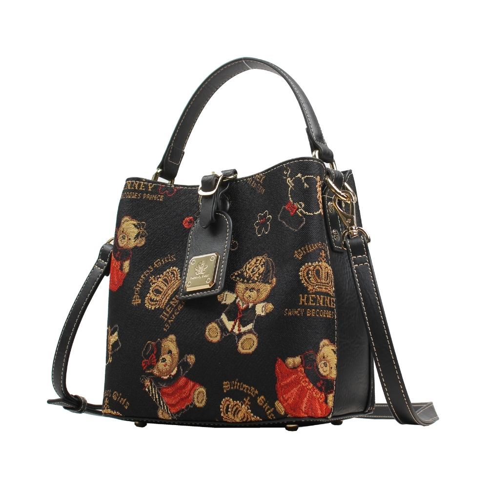 Crown Bear Bucket Bag